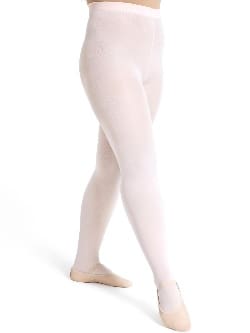 White ballet dancer wearing tights.